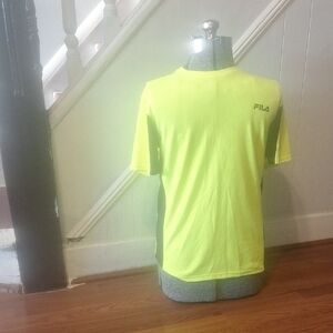 FILA Men’s Neon Yellow Short-Sleeve Performance Tee